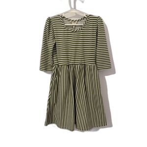 Emma & Elsa Green & White Stripe Dress SIZE 4